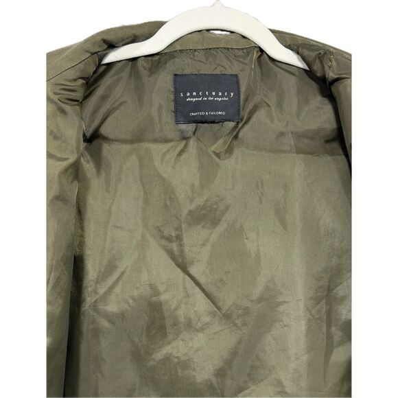 Sanctuary Olive Quilted Jacket | Size L - Picture 3 of 4